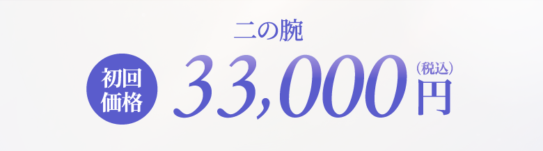 二の腕初回価格 33,000円(税込)