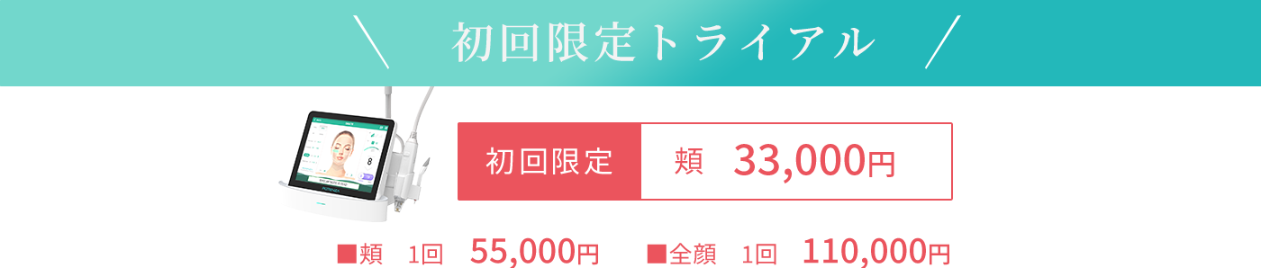 初回限定トライアル 頬29,800円